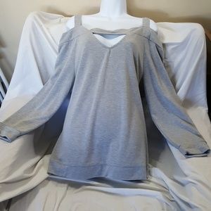 Off shoulder sweatshirt